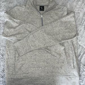 NIKE half zip cozy material
